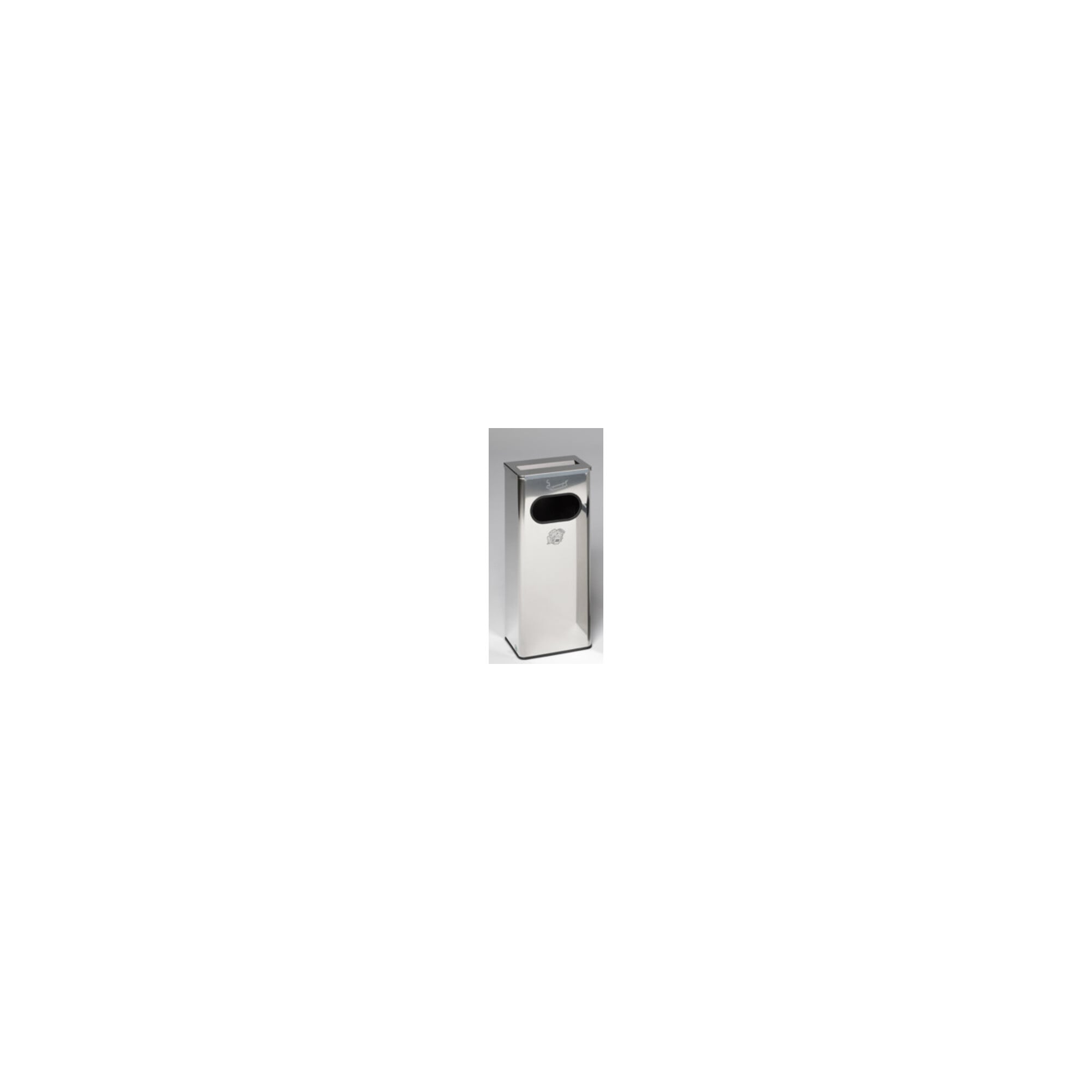 VAR Ascher/Abfallsammler 32 l Ascher u. Abdeckung Edelstahl poliert 32 l