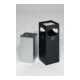 VAR Ascher/Abfallsammler mit 4-fach Einwurf antik-silber 28 l-1