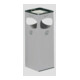 VAR Ascher/Abfallsammler mit 4-fach Einwurf silber 28 l-1
