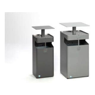 VAR Ascher/Abfallsammler mit Dach B 35 eisenglimmer 38 l
