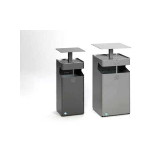 VAR Ascher/Abfallsammler mit Dach B 35 eisenglimmer 38 l
