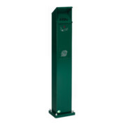 VAR Ascher/Abfallsammler Standsäule SG 115 moosgrün 2 l/5 l-1