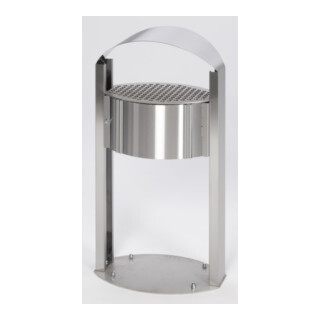 VAR Ascher AG 120 Cendrier en acier inoxydable 15 l