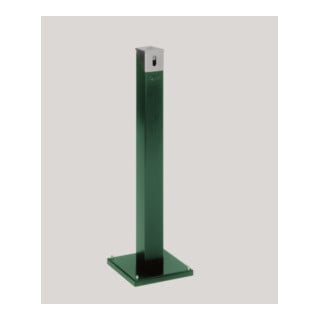 VAR Ascher-Standsäule SG 105 E Korpus moosgrün - Kopfteil silber 2 l