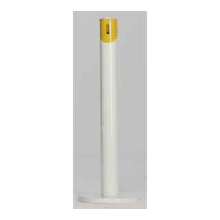 VAR Ascher-Standsäule SG 105 R Korpus weiß - Kopfteil gelb 2 l