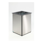 VAR Bac à déchets AB 02 inox/argent antique 80 l-1