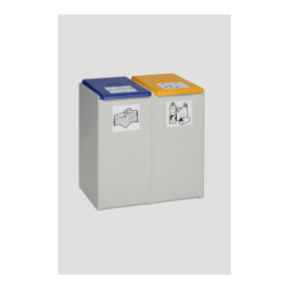 Récipient en plastique VAR double sans couvercle