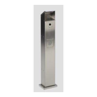 VAR Cendrier/Collecteur de déchets colonne SG 115 inox 2 l/5 l