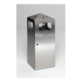 VAR Cendrier combiné H 92 perforé inox 80 l