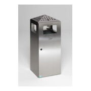 VAR Cendrier combiné H 92 perforé inox 80 l