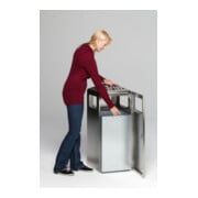 VAR Cendrier combiné H 92 perforé inox 80 l-3