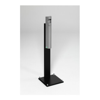 VAR Cendrier mural B 12 avec pied argent 3,5 l