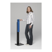 VAR Cendrier mural B 12 avec pied stable, fermeture, bleu gentiane 3,5 l