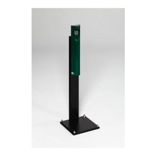 VAR Cendrier mural B 12 avec pied support vert mousse 3,5 l