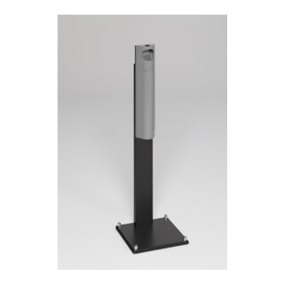 VAR Cendrier mural B 12 verrouillable avec pied argent 3,5 l