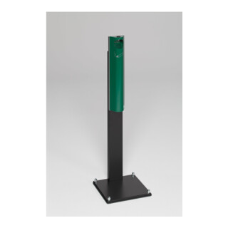 VAR Cendrier mural B 12 verrouillable avec pied mousse vert 3,5 l