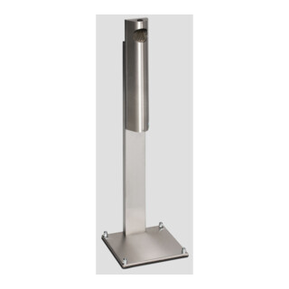 VAR Cendrier mural B 12 verrouillable inox avec pied inox 3,5 l