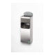 VAR Cendrier mural en acier inoxydable avec plaque WH 51 0,8 l/4 l-1