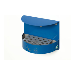 VAR Cendrier mural H 23 verrouillable bleu gentiane (RAL 5010) 1,5 l