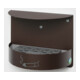 VAR Cendrier mural H 23 verrouillable brun foncé structuré 1,5 l-1
