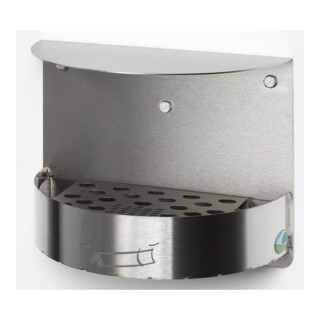 VAR Cendrier mural H 23 verrouillable inox mat 1,5 l