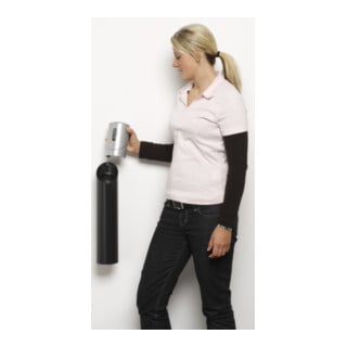 VAR Cendrier mural SG 65 anthracite - tête argent 1,4 l