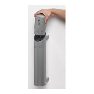 VAR Cendrier mural SG 65 argent 1,4 l