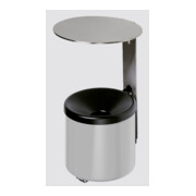 VAR Cendrier mural WH 10 avec toit VA argent 0,6 l