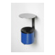 VAR Cendrier mural WH 10 avec toit VA bleu gentiane 0,6 l-1