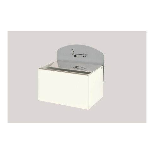 VAR Cendrier mural WH 13 avec panneau blanc 0,8 l