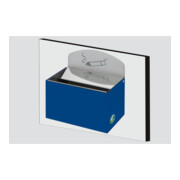 VAR Cendrier mural WH 13 avec plaque bleu gentiane 0,8 l