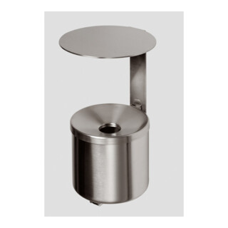 VAR Cendrier mural WH 16 en inox avec toit VA 2,4 l