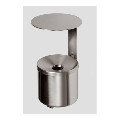 VAR Cendrier mural WH 16 en inox avec toit VA 2,4 l