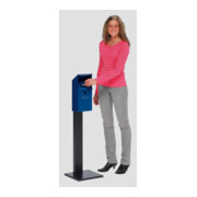 VAR Cendrier mural WH 41 avec pied bleu gentiane 3,7 l