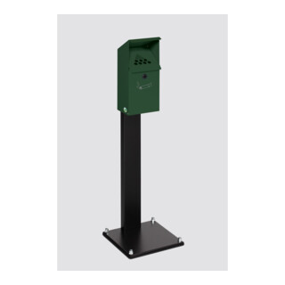 VAR Cendrier mural WH 41 avec pied support vert mousse 3,7 l