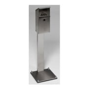 VAR Cendrier mural WH 41 en acier inoxydable avec pied 3,7 l