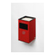 VAR Cendrier mural WH 45 avec trappe d’insertion rouge 16 l-1