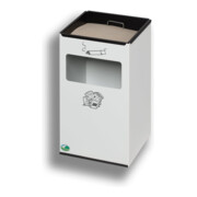 VAR Cendrier mural WH 45 blanc 16 l