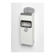 VAR Cendrier mural WH 51 avec panneau blanc 0,8 l/4 l