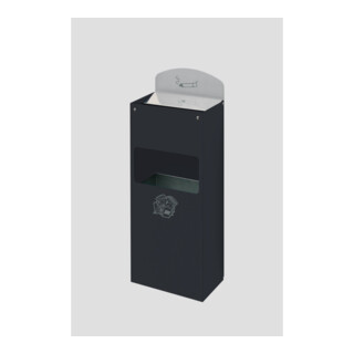 VAR Cendrier mural WH 51 avec plaque anthracite 0,8 l/4 l
