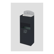 VAR Cendrier mural WH 51 avec plaque anthracite 0,8 l/4 l