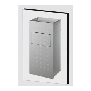 VAR Cendrier mural WH 62 alu anodisé 2 l/16 l