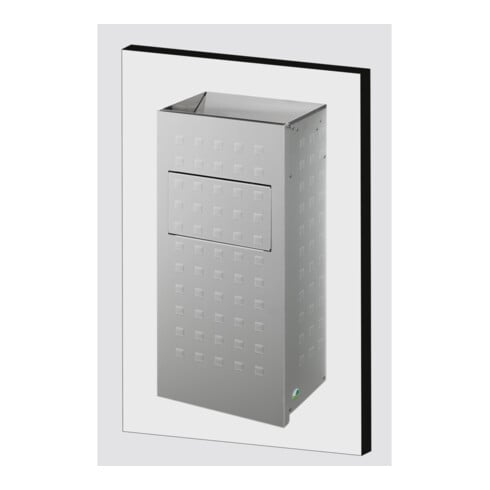 VAR Cendrier mural WH 62 alu anodisé 2 l/16 l