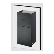 VAR Cendrier mural WH 62 alu anodisé argent antique 2 l/16 l