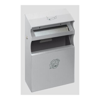 VAR Cendrier mural WH 63 argent 15 l