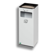 VAR Cendrier mural WH 66 blanc 29 l