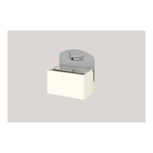 VAR Cendrier mural WH 9 avec plaque blanc 0,4 l