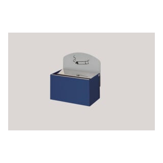 VAR Cendrier mural WH 9 avec plaque bleu gentiane 0,4 l