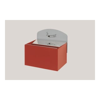 VAR Cendrier mural WH 9 avec plaque rouge 0,4 l