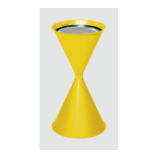 VAR Cendrier sur pied jaune